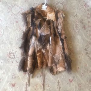 Fur vest size small